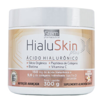 HialuSkin Plus Ácido Hialurônico em Pó Baunilha Stem 300g