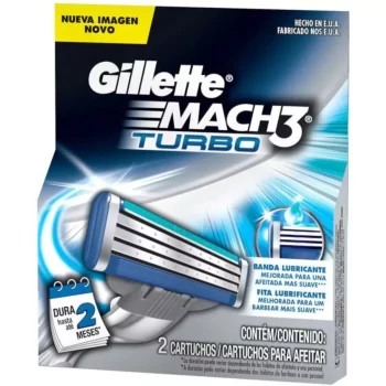 Carga Gillette Mach 3 Turbo c/ 2 Unidades