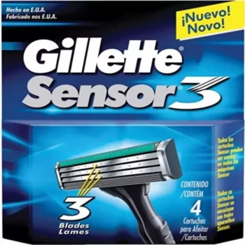 Carga Gillette Sensor 3 c/ 4 Unidades