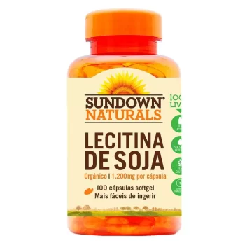 Lecitina de Soja Sundown 1200mg c/100 Cápsulas