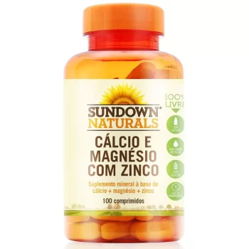 Cálcio, Magnésio e Zinco Sundown c/ 100 Comprimidos