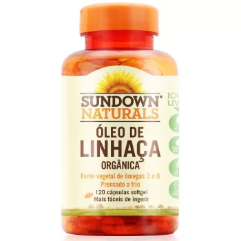 Óleo de Linhaça Dourada Sundown Flaxseed Oil 1000mg c/ 120
