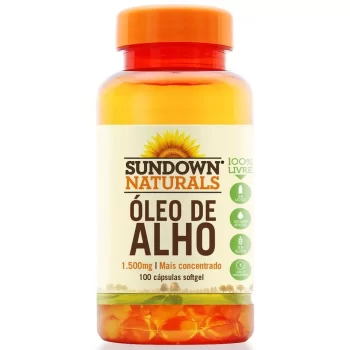 Óleo de Alho em Cápsulas Sundown 1500mg c/ 100