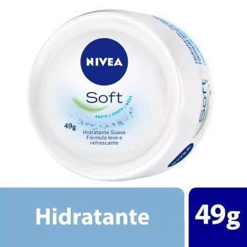 Creme Hidratante Nivea Soft Para Rosto, Mãos e Corpo 49g