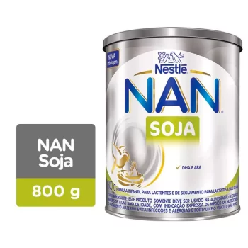 Nan Soja Fórmula Infantil Nestlé Lata 800g