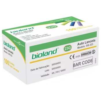 Auto Lanceta Automática 23G Bioland c/ 100 Unidades