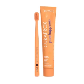 Curaprox BE YOU PURE HAPPINESS Laranja Pasta Dental +Escova