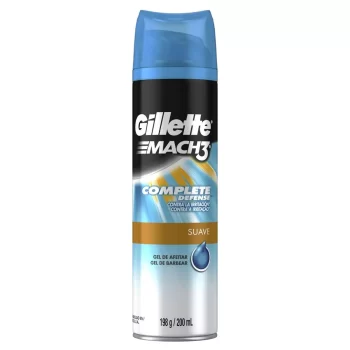 Gel de Barbear Gillette Mach3 Complete Defense Suave 198g