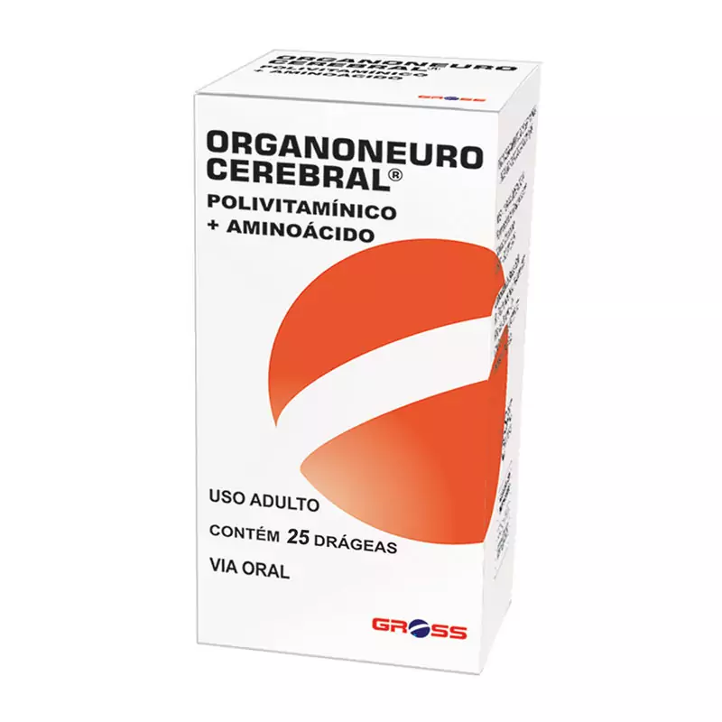 7890282800626 Organoneuro Cerebral c/ 25 Drágeas