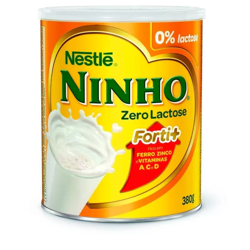 7891000109908 NINHO Zero Lactose Forti+ 380g – Composto Lácteo