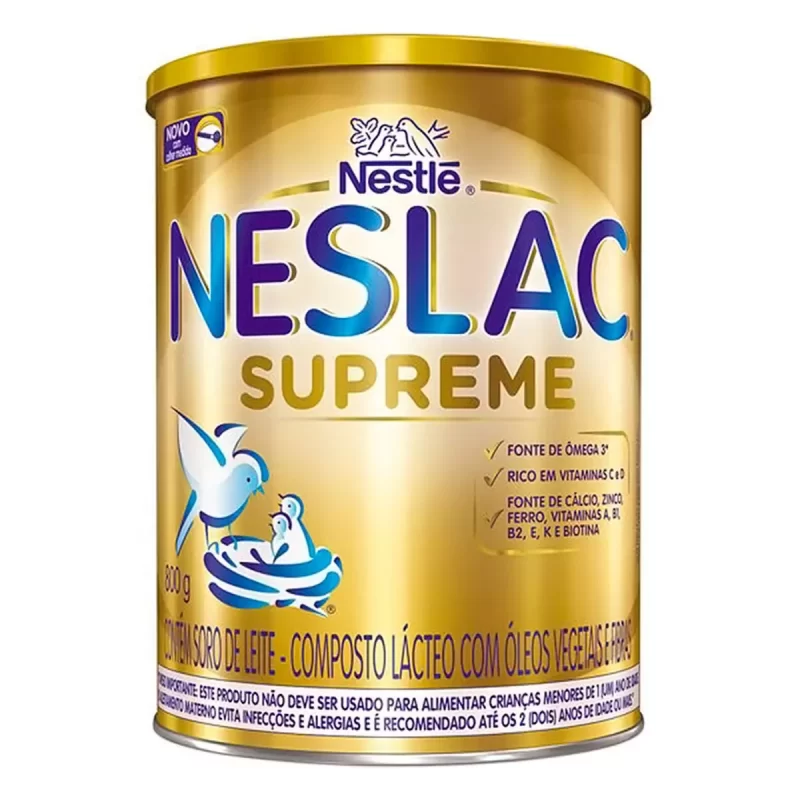 7891000119976 Neslac Supreme Composto Lácteo Infantil Nestlé Lata 800g