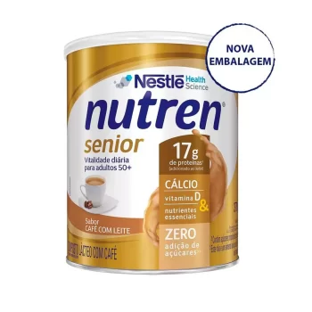 NUTREN SENIOR Café com Leite Suplemento Alimentar Lata 370g