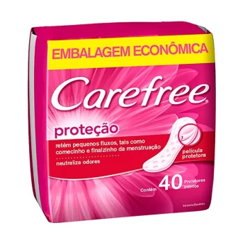 Protetor Diário Carefree Proteção Perfumado c/ 40 Unidades
