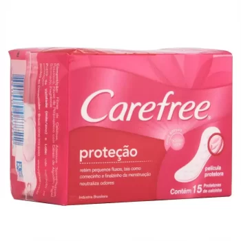Protetor Diário Carefree Proteção Perfumado c/ 15 Unidades