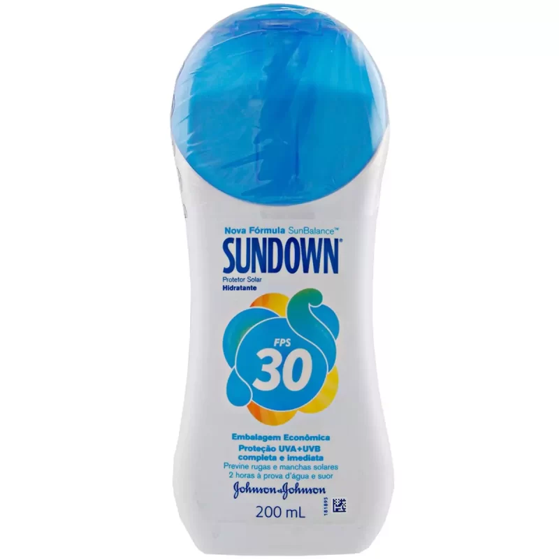 7891010096496 Protetor Solar SUNDOWN Praia e Piscina FPS 30 200mL
