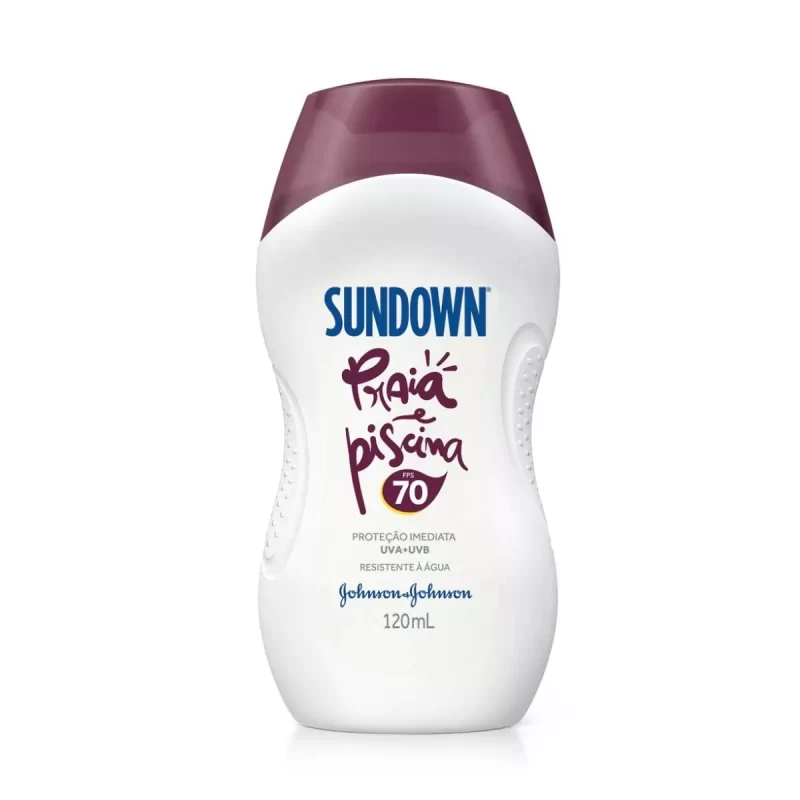 7891010244354 Protetor Solar SUNDOWN Praia e Piscina FPS 70 120mL