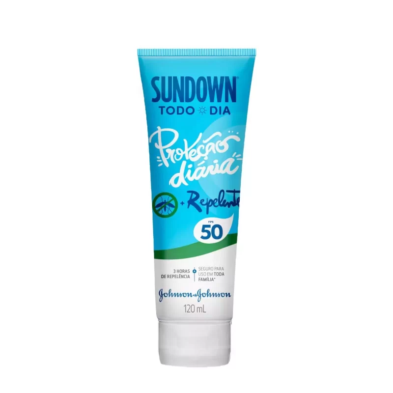 7891010246488 Protetor Solar Sundown Todo Dia c/ Repelente FPS50 120mL