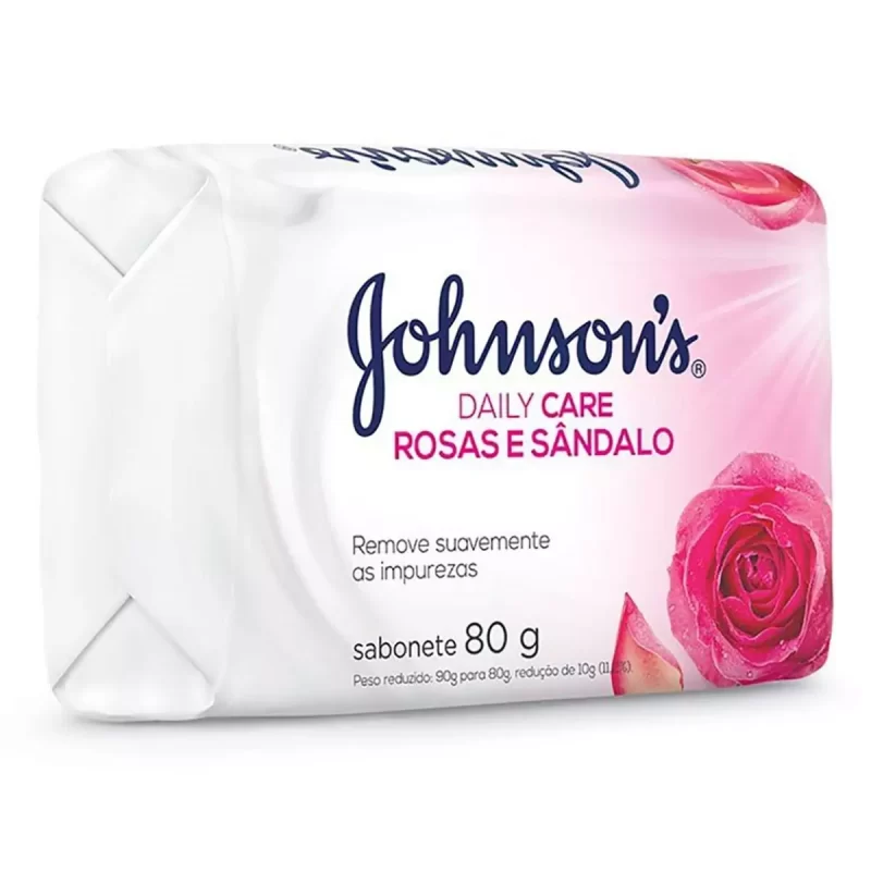 7891010247393 Sabonete Johnsons Daily Care Rosas e Sândalo 80g