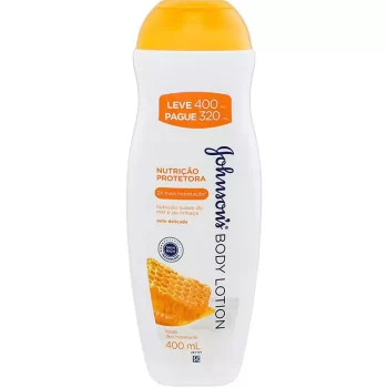 Loção Hidratante Johnsons Body Lotion Mel e Linhaça 400mL