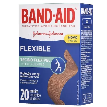 Curativo Band-Aid Flexível c/ 20 Unidades