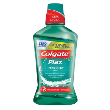 Enxaguante Bucal Antisséptico Colgate Plax Fresh Mint 500mL