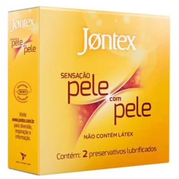 Preservativo Jontex Sensação Pele Com Pele c/ 2 Camisinhas