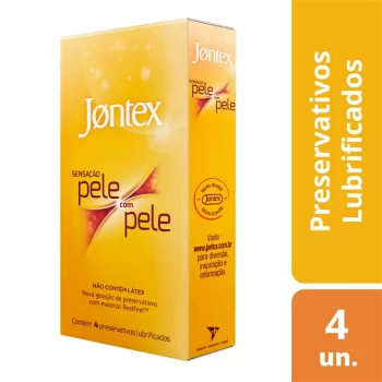 Preservativo Jontex Sensação Pele Com Pele c/ 4 Camisinhas