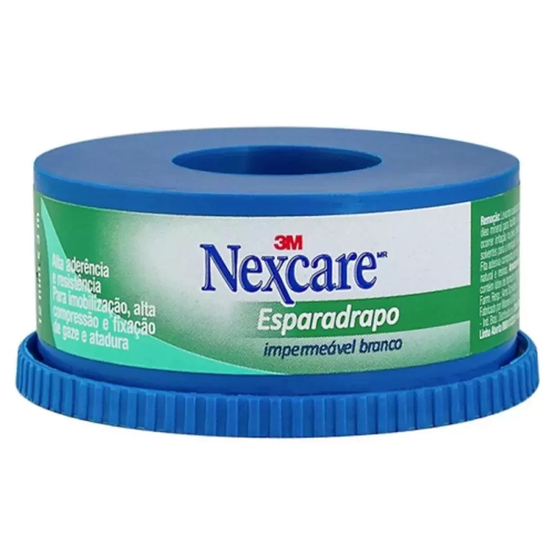 7891040089956 Esparadrapo Impermeável Branco Nexcare 3M 12mmx3m