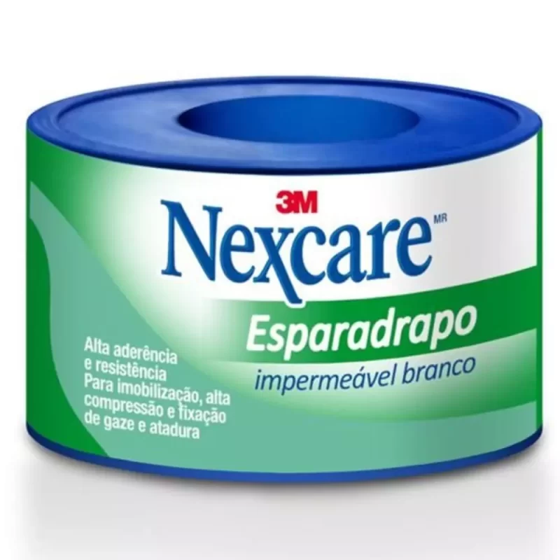 7891040090570 Esparadrapo Impermeável Branco Nexcare 3M 50mmx3m