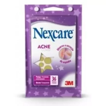 Curativos Absorventes p/ Acne Nexcare 3M c/ 36 Unidades