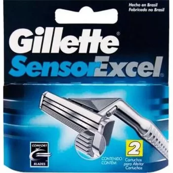 Carga Gillette Sensor Excel c/ 2 Unidades