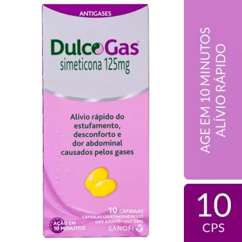 Dulcogas 125mg c/ 10 Cápsulas