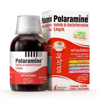 Polaramine Xarope Líquido Sabor Frutas 0,4mg/mL 120mL