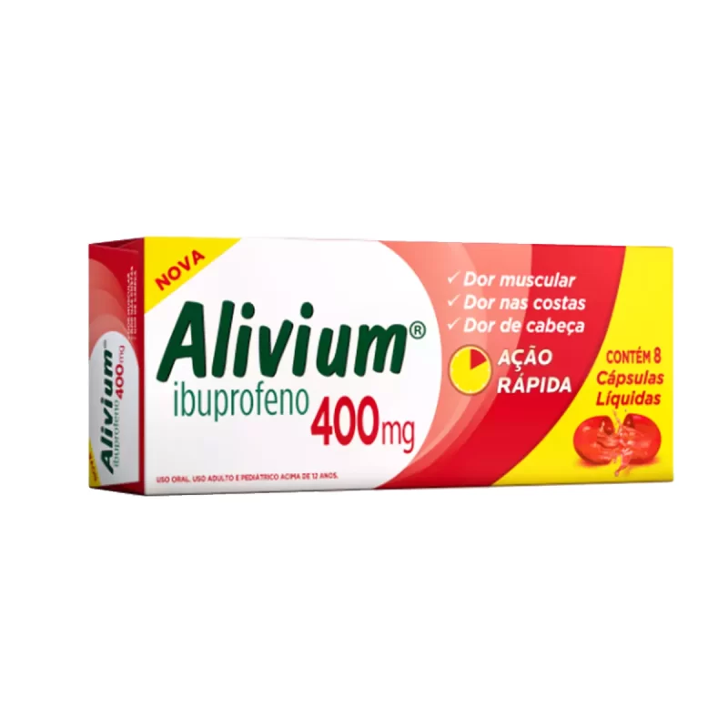 7891142201621 Alivium 400mg c/ 8 Cápsulas Líquidas