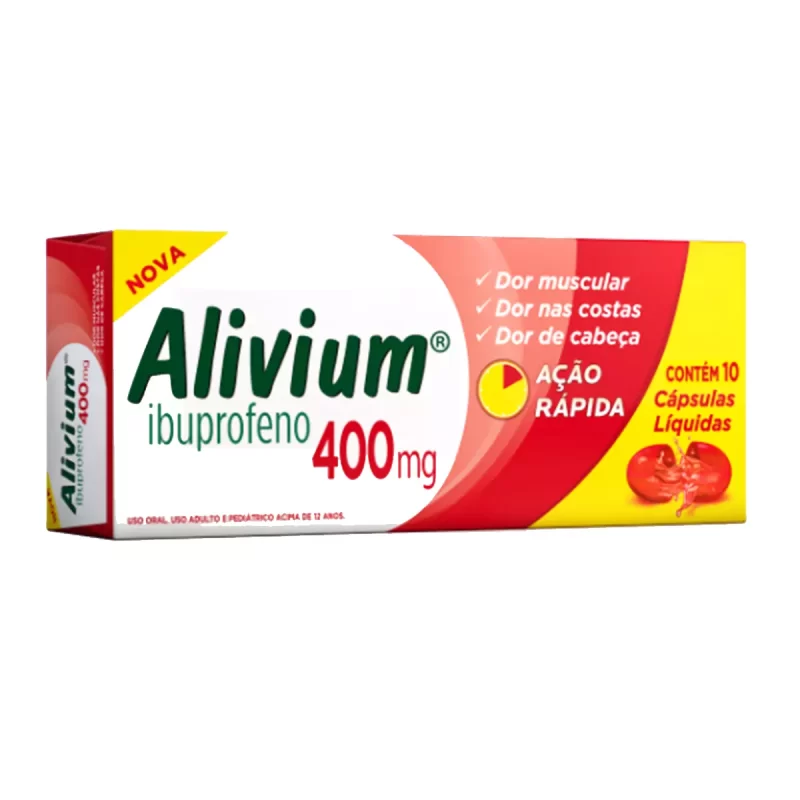 7891142201638 Alivium 400mg c/ 10 Cápsulas Líquidas