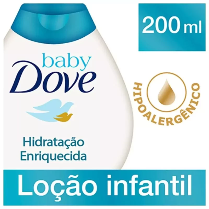 7891150026001 Loção Hidratante Dove Baby Hidratação Enriquecida 200mL