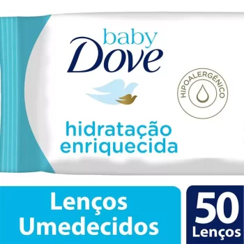 Lenços Umedecidos Dove Baby Hidratação Enriquecida c/50