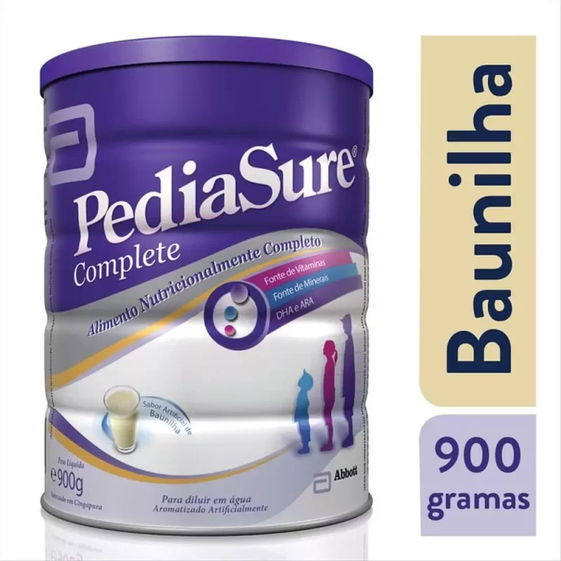7891158100208 PediaSure Pó Suplemento Infantil Sabor Baunilha Lata 900g