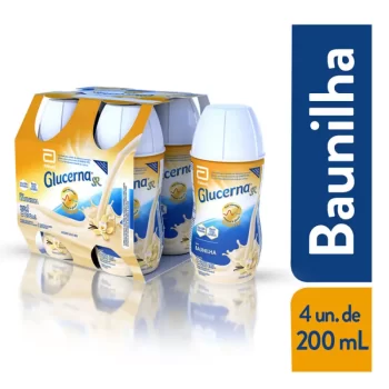 Glucerna SR Suplemento Nutricional Baunilha 200mL Pack c/4