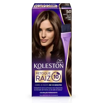 Tintura Koleston Retoque Raiz 50 Kit Castanho Claro