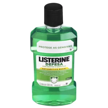 Enxaguante Bucal Antisséptico Listerine Menta Defesa 500mL
