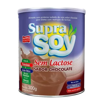 Supra Soy Sem Lactose Chocolate Lata 300g