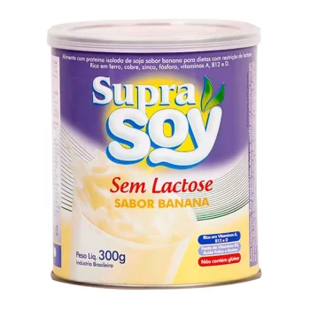 Supra Soy Sem Lactose Banana Lata 300g