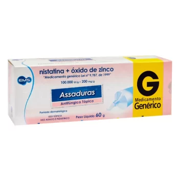 Nistatina+Óxido de Zinco Pomada 60g Genérico EMS