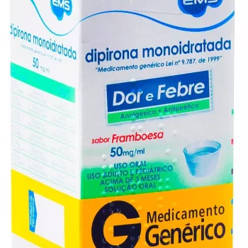 Dipirona Solução Oral 50mg/mL 100mL Genérico Ems
