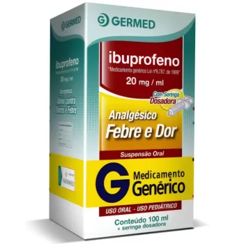Ibuprofeno Suspensão Oral 20mg/mL 100mL Genérico Germed