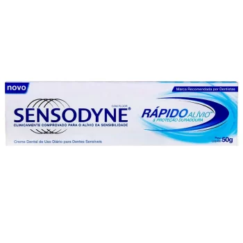 Sensodyne Rápido Alívio Flúor Creme Dental 50g
