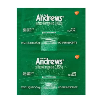 Sal de Andrews Efervescente c/ 2 Sachês de 5g Cada