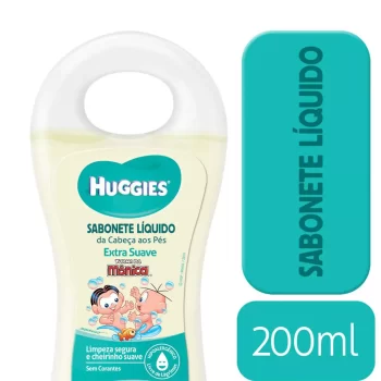 Sabonete Líquido Huggies Turma da Mônica Extra Suave 200mL