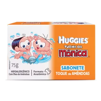 Sabonete em Barra Huggies Turma da Mônica Amêndoas 75g